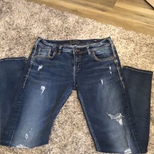 Boyfriend silver jeans